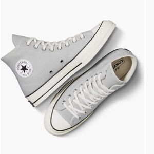 Chuck 70 Canvas Unisex High Top
Shoe. Brand NWT Stylish light grey